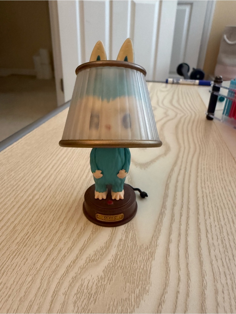 Almost Hidden Table Lamp Labubu Figurine